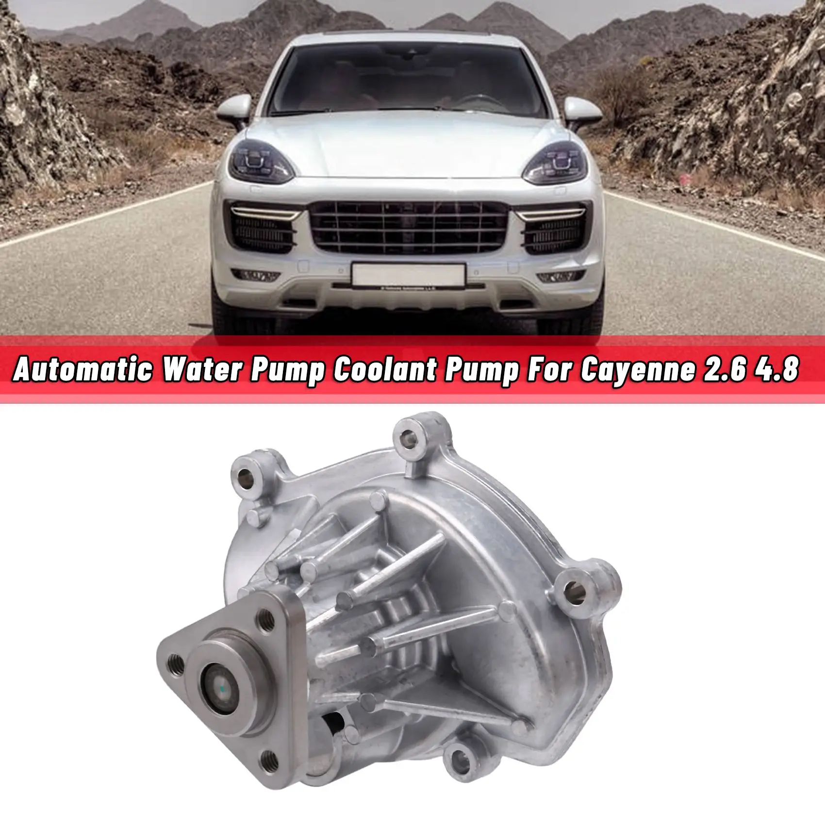 

Automatic Water Pump Coolant Pump with Seal Ring for-Porsche Cayenne 2.6 4.8 94810603301