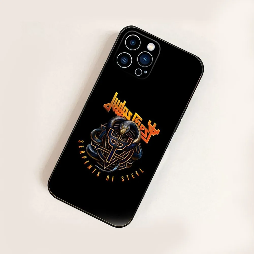 Чехол для телефона Rock J-Judas Band P-Priest iPhone 16 15 14 13 12 Mini 11 Pro XR X XS MAX 7 8 Plus силиконовый