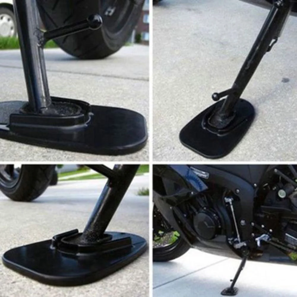 5PCS Universal Motorcycle Bike Plastic Kickstand Pad Plate Base Bike Side Stand Grip Support Foot Pad Base enlarge