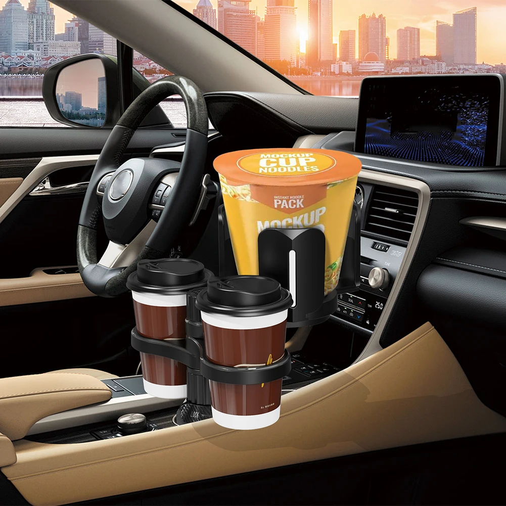 

3 в 1 Автомобильный держатель для чашки, многофункциональная Регулируемая подставка, автомобильный держатель для чашки, расширитель, автостайлинг, подставка для чашки, вращающийся на 360 градусов держатель для напитков
