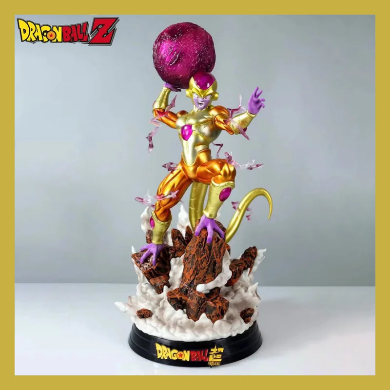 

Dragon Ball Z Anime Golden Frieza Final Form Fukkatsu Will Shine Action Figure Dragon Ball 48cm Super Figure Model Kid Toys Gift