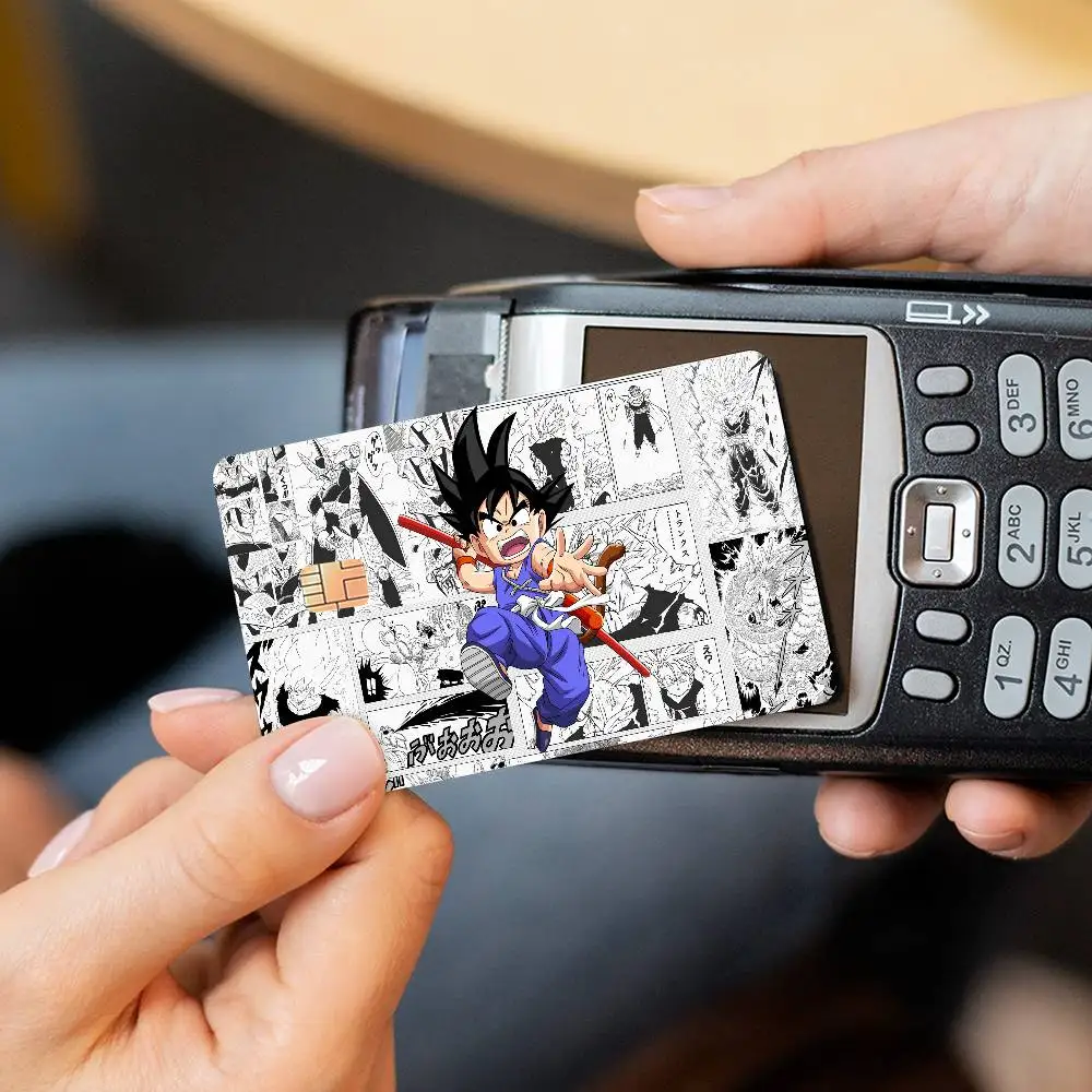 Фото D-Dragon B-Ball Z Anmie наклейка пленка кожаный чехол для кредитной карты дебет банковская карта спереди №4