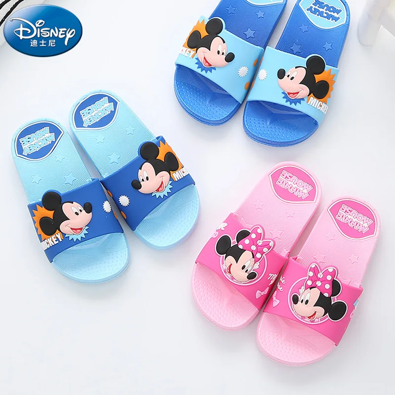 

Disney children's sandals and slippers boys and girls Mickey mouse home kindergarten bathroom baby slippers