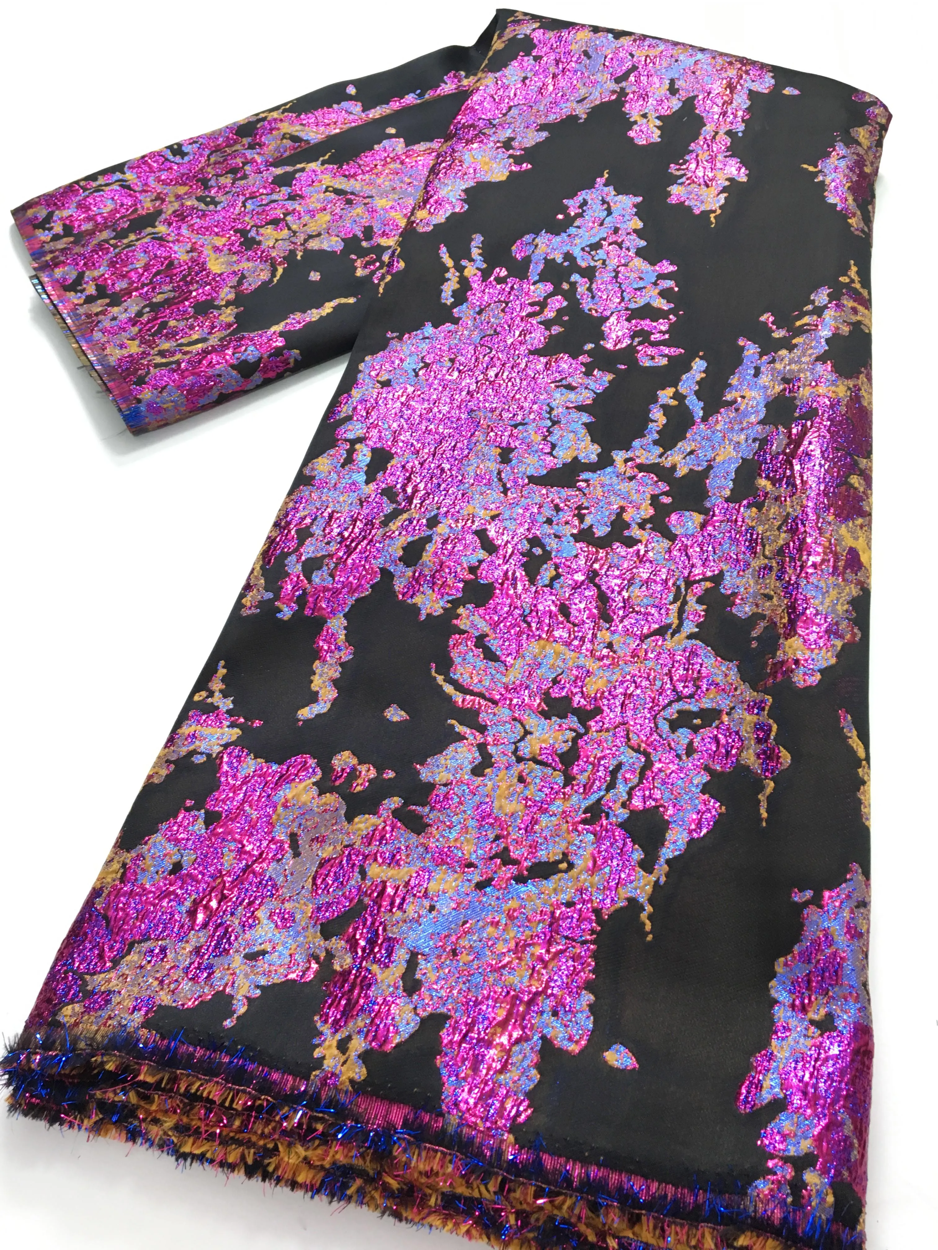 Новейшая искусственная кружевная ткань нигерийская позолоченная жаккардовая