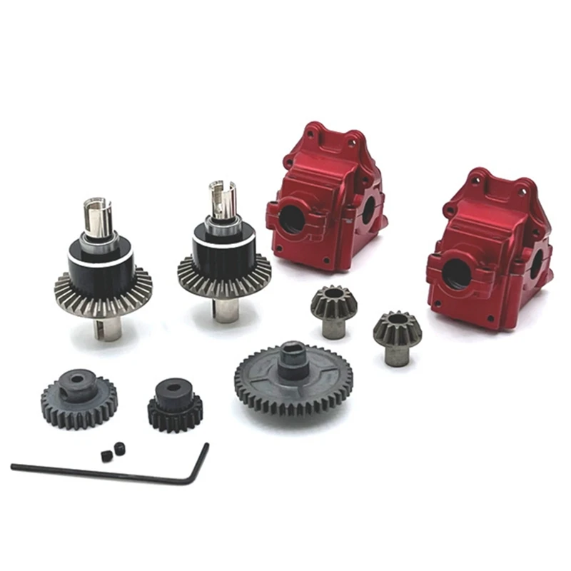

Metal Gearbox Differential Gears For Wltoys 144001 124016 124019 124007 Riaario XDKJ-001 XDKJ-006 AM-X12 RC Car Parts