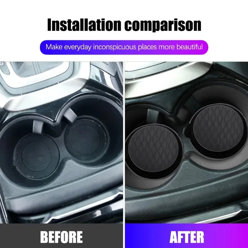 2 шт. универсальные силиконовые подставки под стаканы автомобиля