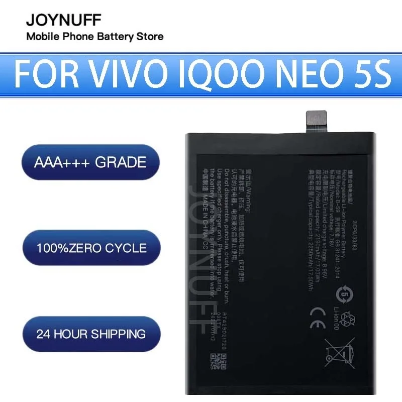 

New Battery High Quality 0 Cycles Compatible B-S9 For VIVO IQOO Neo 5s Replacement Lithium Sufficient Batteries mobliephone+tool