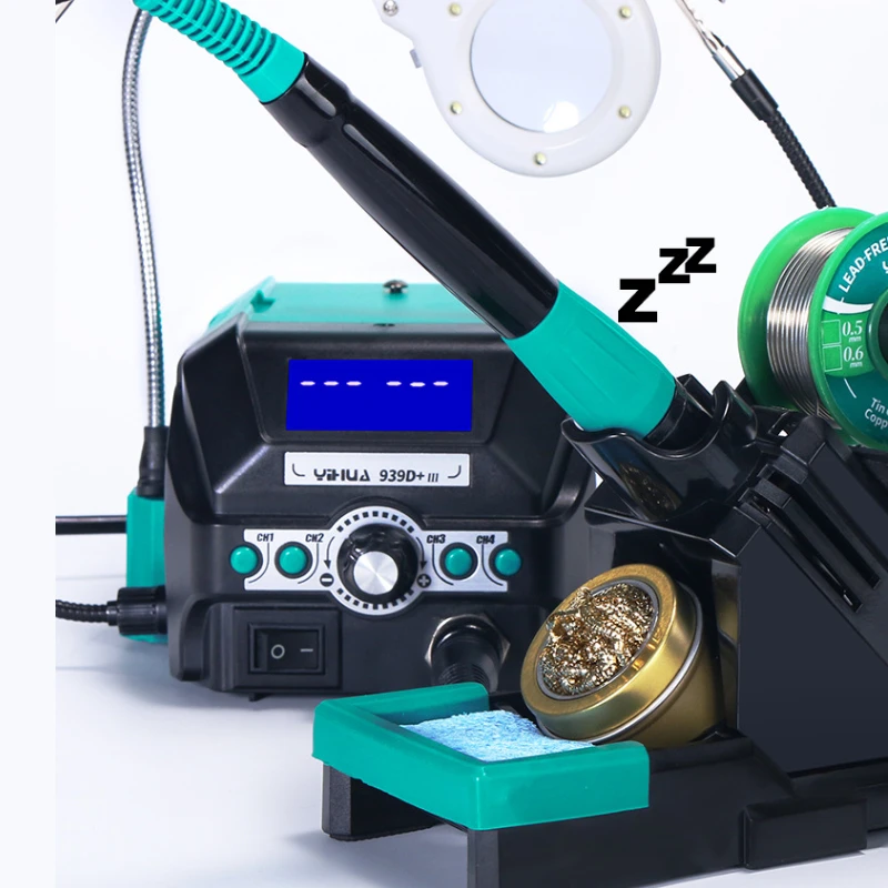 Высокое качество YIHUA 939D + III 110 Вт с регулируемой температурой цифровой дисплей