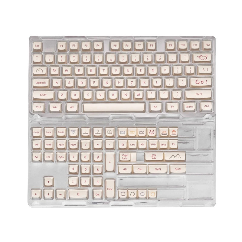 

132 клавиш XDA PBT краситель Sub Keycaps граффити мультфильм тема минимализм для Cherry GMMK Pro механическая клавиатура XDA Прямая поставка