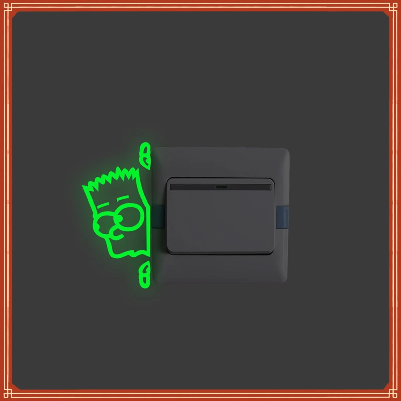 

sneak peep boy switch luminous stickers glow in the dark wall decals kids rooms home decor fluorescent vinyl mural artwall art