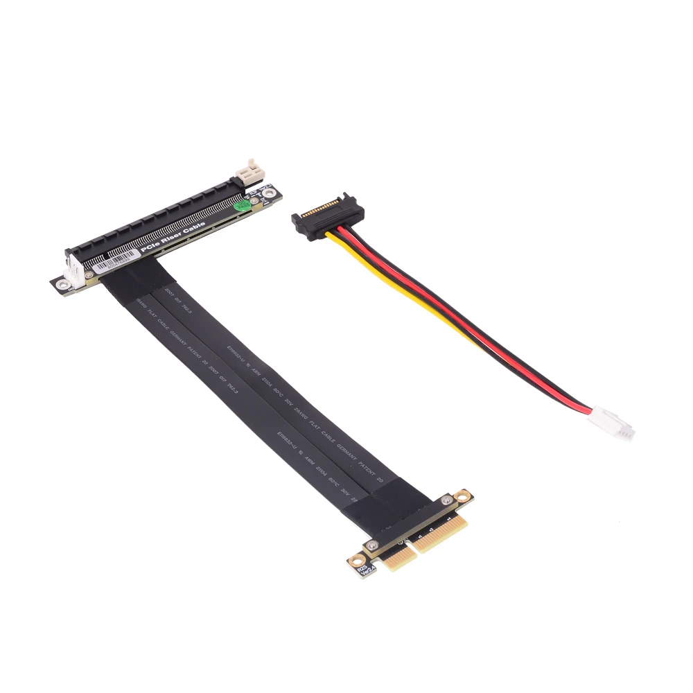 PCIe 3 0 4 0x4 x16 видеокарта расширенный кабель SSD x4 к двойной обратный Gen3 Gen4