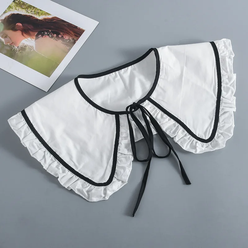 

Women Shirt Detachable Collars Shawl False Collar Neckwear Half Shirt Faux Col Female Scarf Nep Kraagie Femme