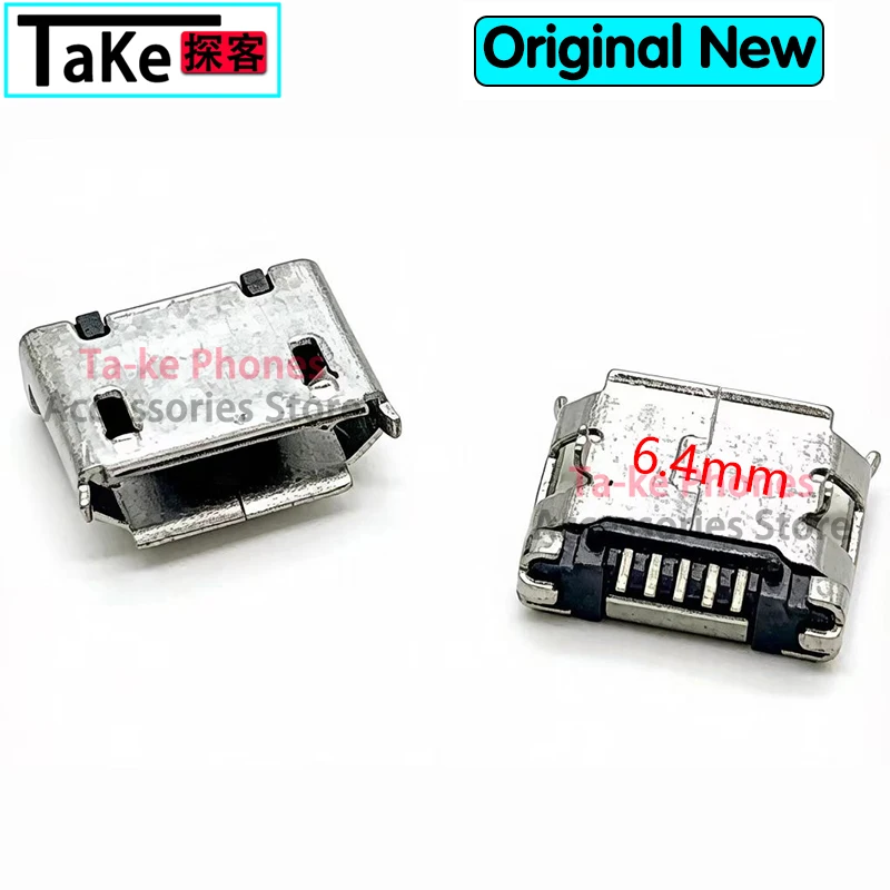 100-500 шт. микро-USB мини-разъемы 5-контактные 5,9 мм 6,4 мм 7,2 мм с короткими контактами 5P DIP2, порты для передачи данных и зарядки для мобильных устройств (art.: 3920dbf3fe252) - 3920dbf3fe252