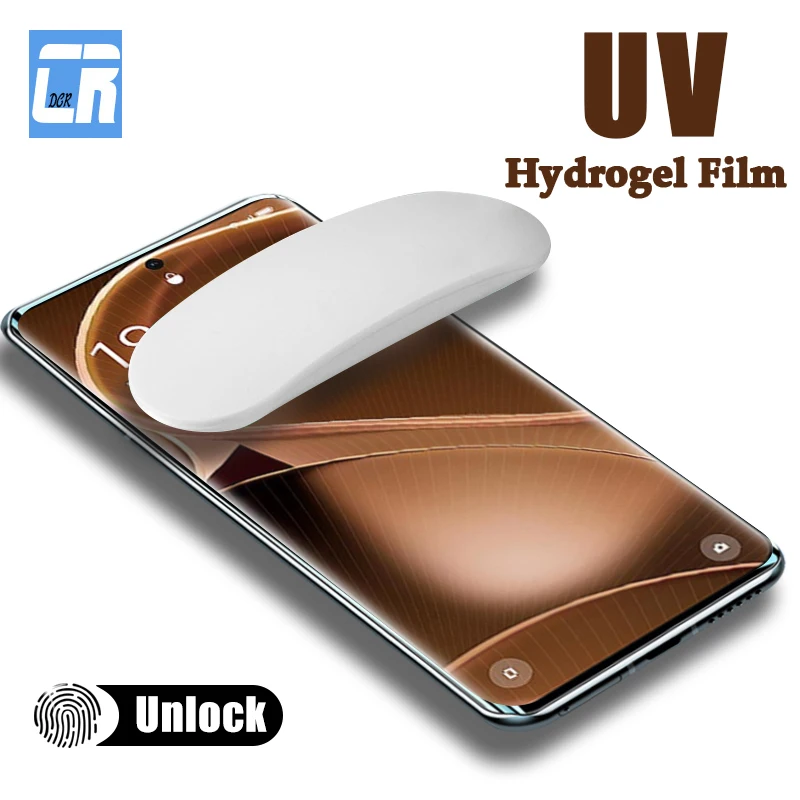 

UV Curved Hydrogel Film For Oppo Find X6 X5 X3 X2 Neo Screen Protector Reno 8T 9 10 Pro Plus A98 A78 A58 A77 A57 A17 Not Glass