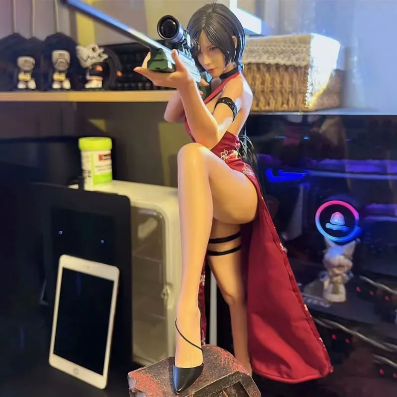 33 см аниме Resident Evil Фигурки Кожаная куртка Леон Ада Вонг Скотта Кеннеди Зомби