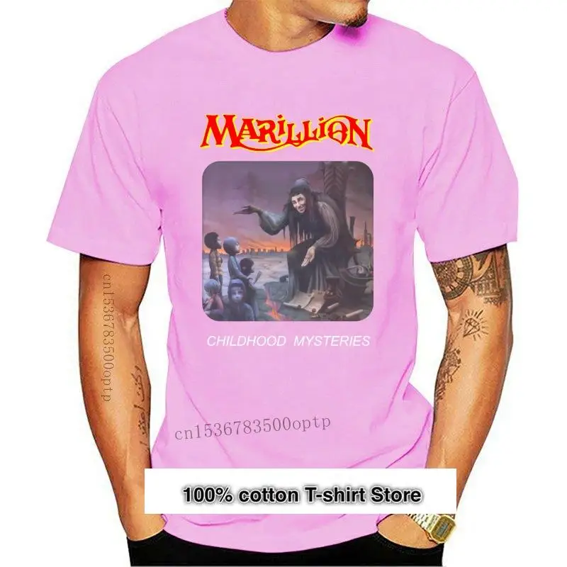 

Marillion-camiseta negra de la infancia, Camisa de algodón raro, barata, venta al por mayor