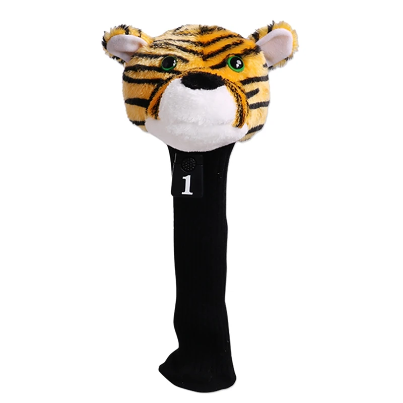 

Golf Club Headcover Head Cover Tiger Head Universal Creative Animal Golf Club Head Cover Protective Cover