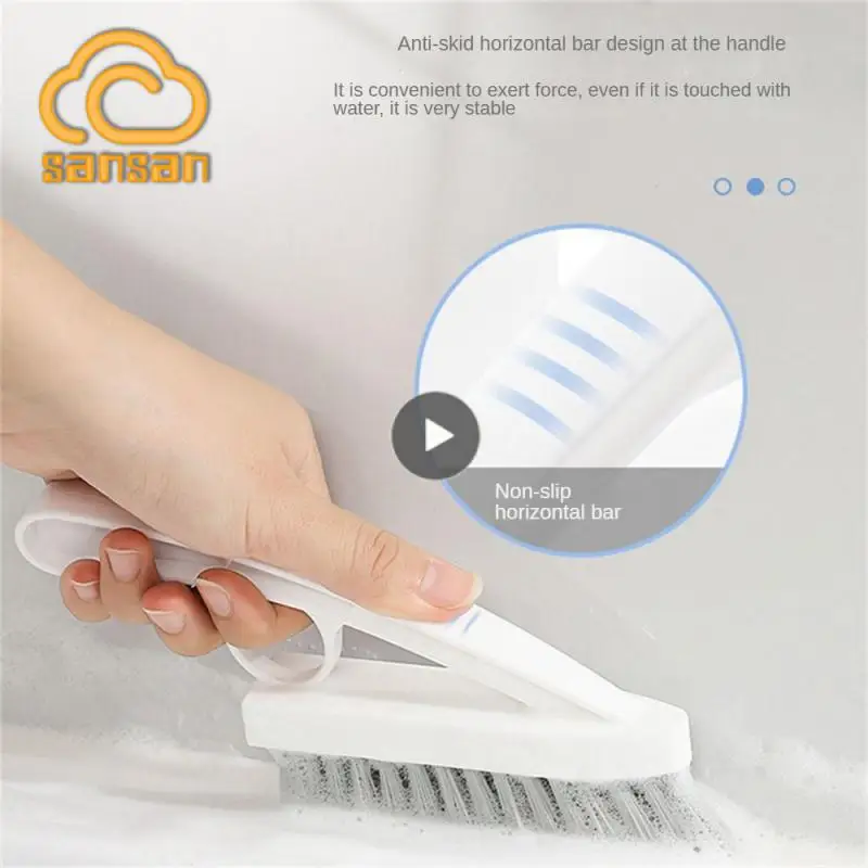 

Белая ручка, многофункциональная настенная угловая фотощетка, не линяющая, прочная жесткая щетка, чистящие инструменты