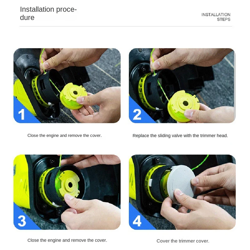 10 шт. для косилки RYOBI AC14HCA крышка Подвижная головка AC80RL3/AC14HCA аксессуары запасные