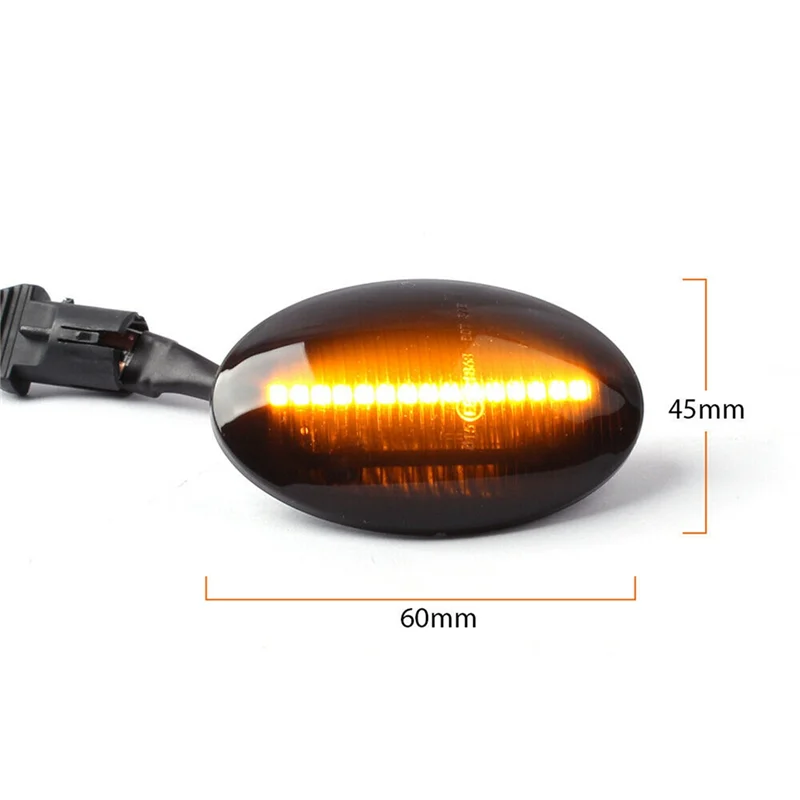 

2Pcs LED Dynamic Side Marker Lights Turn Signal Blinker Lamps for Opel Corsa B Corsa C Astra F Combo B Combo C