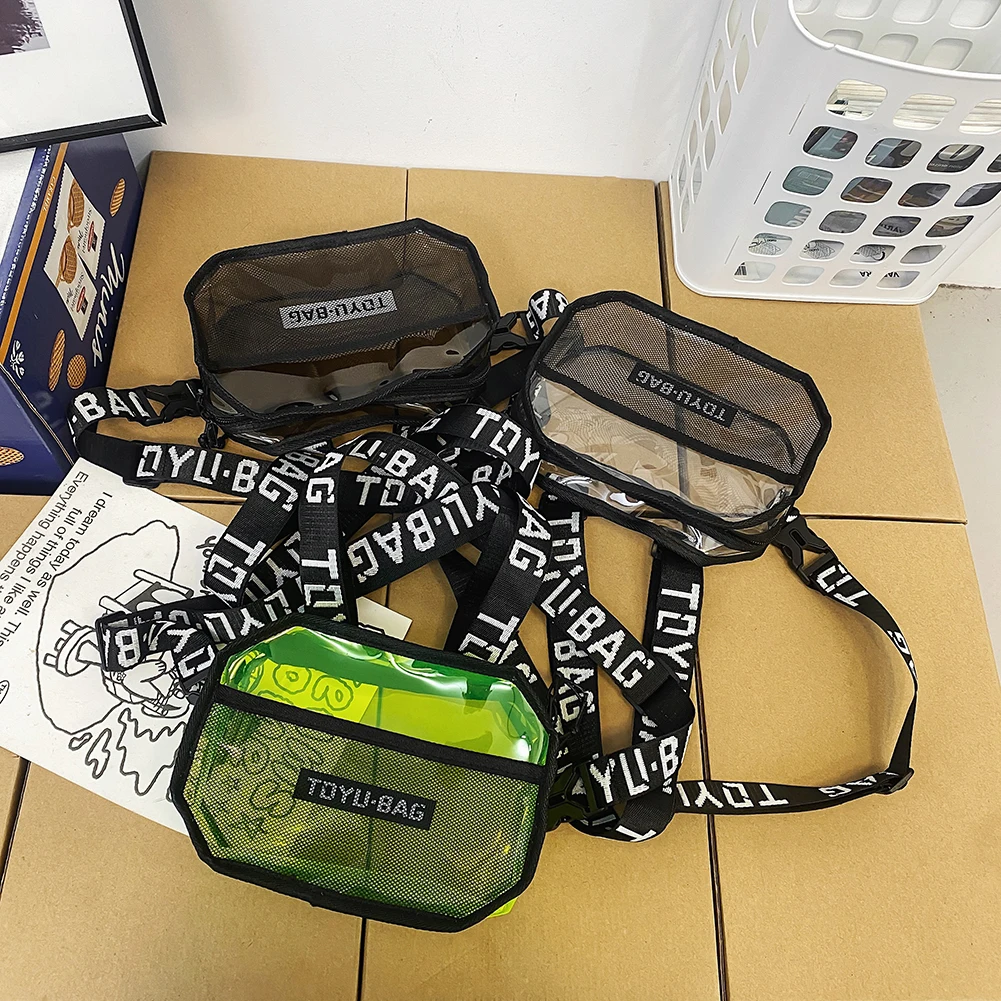 

Fashion Chest Rig Bag Adjustable Women Men Outdoor Hip Hop Streetwear Fanny Pack Messenger Bag Outdoor Running Pouch