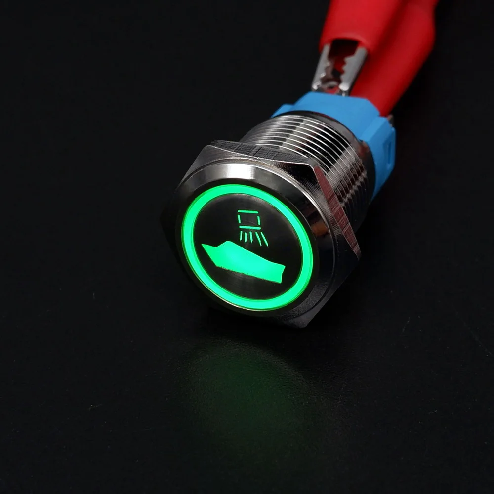 

16 мм, 19 мм, 22 мм, символы, сделай сам, значок логотипа, металлический кнопочный переключатель, светодиодный 12 В, 24 В, мгновенный фиксированный самоблокирующийся для автомобильного ПК, вкл. выкл.