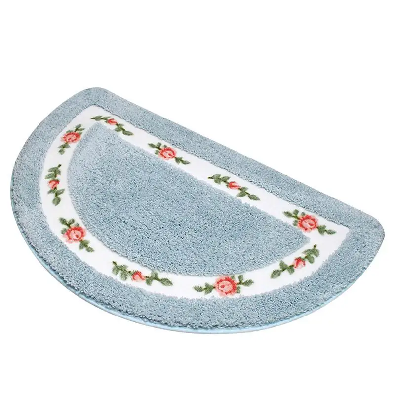 

Rose Bathroom Rugs Rose Flower Rug Absorbent Bath Mat Door Mat Microfiber Shaggy Bathroom Mat Machine Washable Bath Rug For