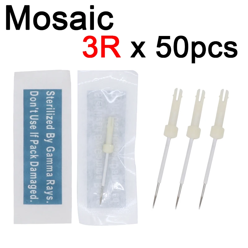 

3rl 50Pcs/Lot Original USA Mosaic Machine 3R Needles for Tattoo Permanent Makeup Machine 3RL Singal Package