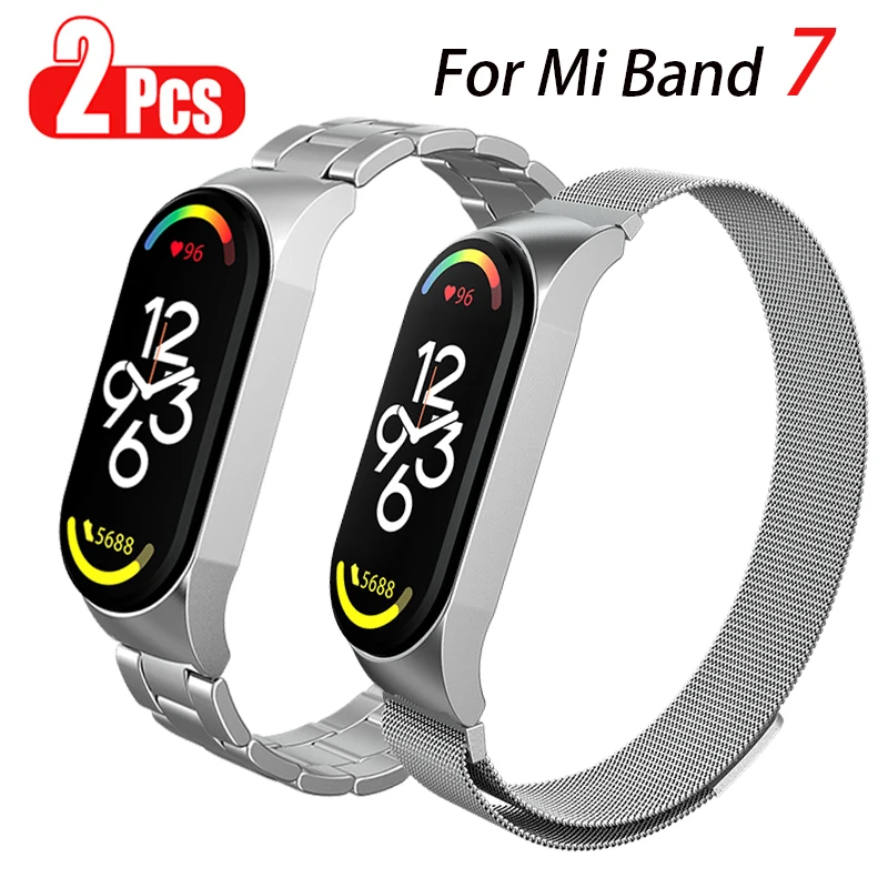 

Metal Wrist Band for Xiaomi Mi Band 7 Smart Band Accessories Stainless Steel Magnetic loop Bracelets for Xiaomi mi band 7 Strap