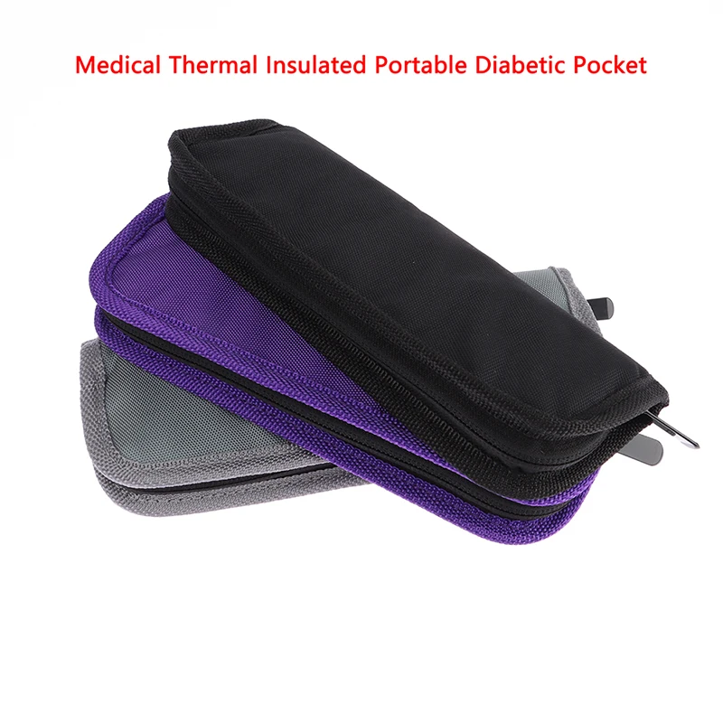 

Medical Thermal Insulated Portable Diabetic Pocket Insulin Cooling Bag Medical Cooler Pill Protector Travel Case