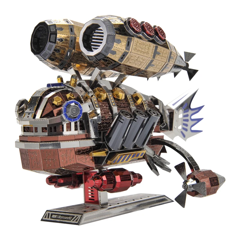 Металлический 3D-пазл-конструктор Microworld набор моделей сделай сам с лазерной