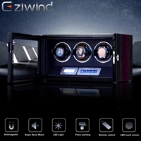 watch winder for automatic watches with flexible pillows powered by japanese motor built in led illuminated