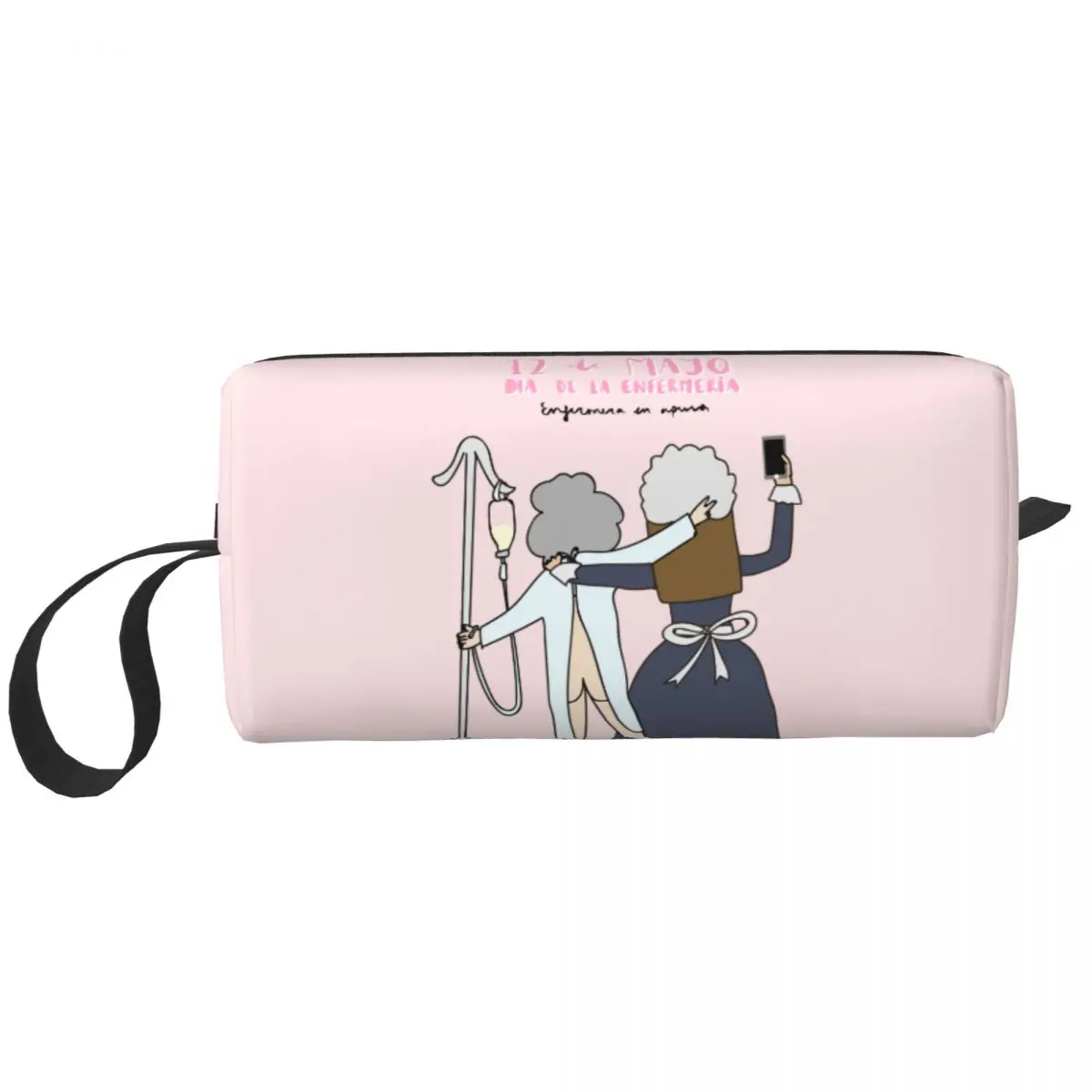 

Enfermera En Apuros Makeup Bag Pouch Cosmetic Bag Men Women Nurse Medical Toiletry Bag Accessories Organizer