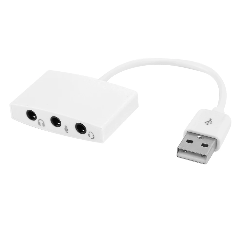 

USB 2.0 Sound Card Adapter External 3D 7.1 Channel Converter for PC Laptop