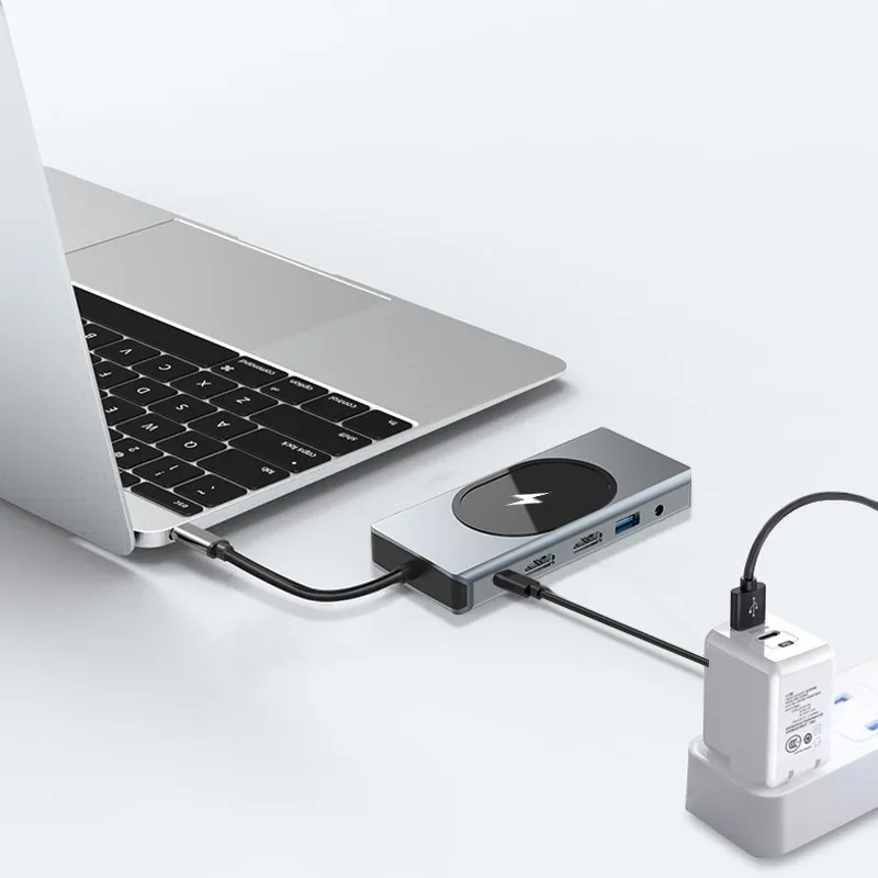 Док-станция 12 в 1 с разъемами типа C и HDMI VGA USB 3 5 |