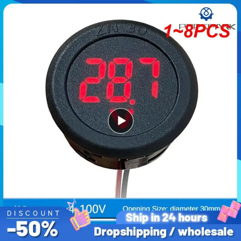 

1 ~ 8 шт. Цифровой вольтметр, цифровой дисплей, круговой вольтметр, автомобильный измеритель напряжения и тока, цифровой тестер, панель монитора