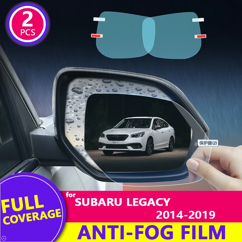 

Защитная пленка от дождя для зеркала заднего вида прозрачная противотуманная непромокаемая для Subaru Legacy 2014 ~ 2019 2015 2016 аксессуары для салона автомобиля товары