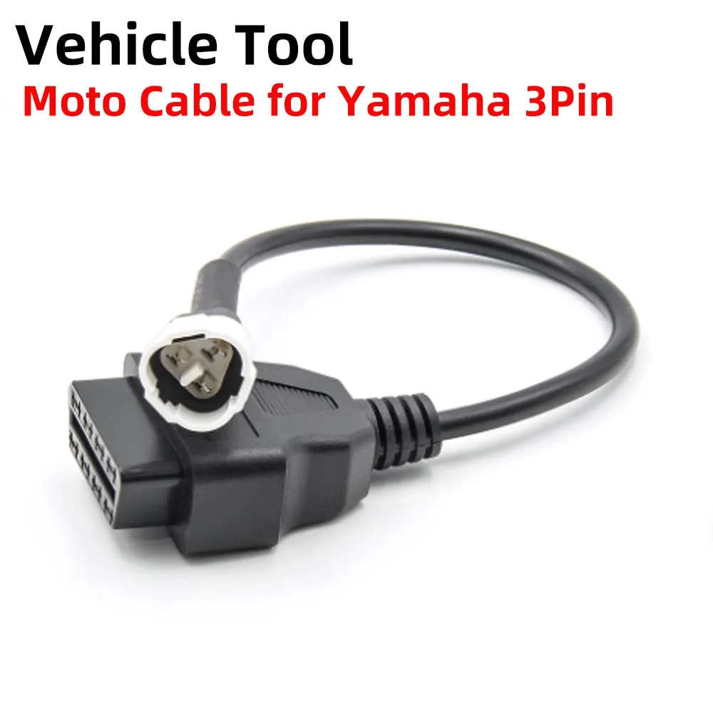 

For Yamaha 3 Pin To OBD2 Connector Motorbike OBDII Diagnostic Cable OBD Fault Code Reader Adaptor Extension Cable