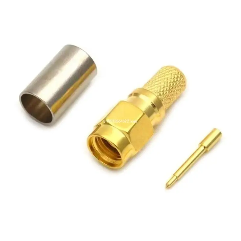 

Professional-Grade SMA Male Connector with 4 Compression Fittings for LMR240 C Dropship