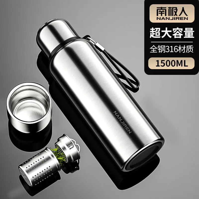 

316 Stainless Steel Thermos Cup Men and Women Tea Cup Large Capacity Kettle Portable Large Water Cup Stainless Steel Hydro Flask
