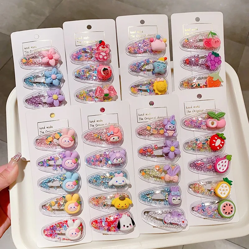 

Children's Spring Drifting Sand Hair Clip Cute Baby Bang Fragmented Hair Clip Headwear Little Girl Hair Card Sweet Accessary