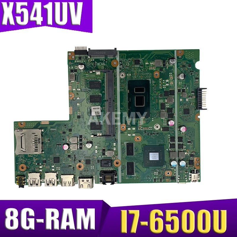 

Akemy For ASUS X541UJ X541UV X541UQ X541U X541 X541UVK X541UQk Laotop Mainboard X541UV Motherboard W/ GT940M I7-6500U 8GB RAM