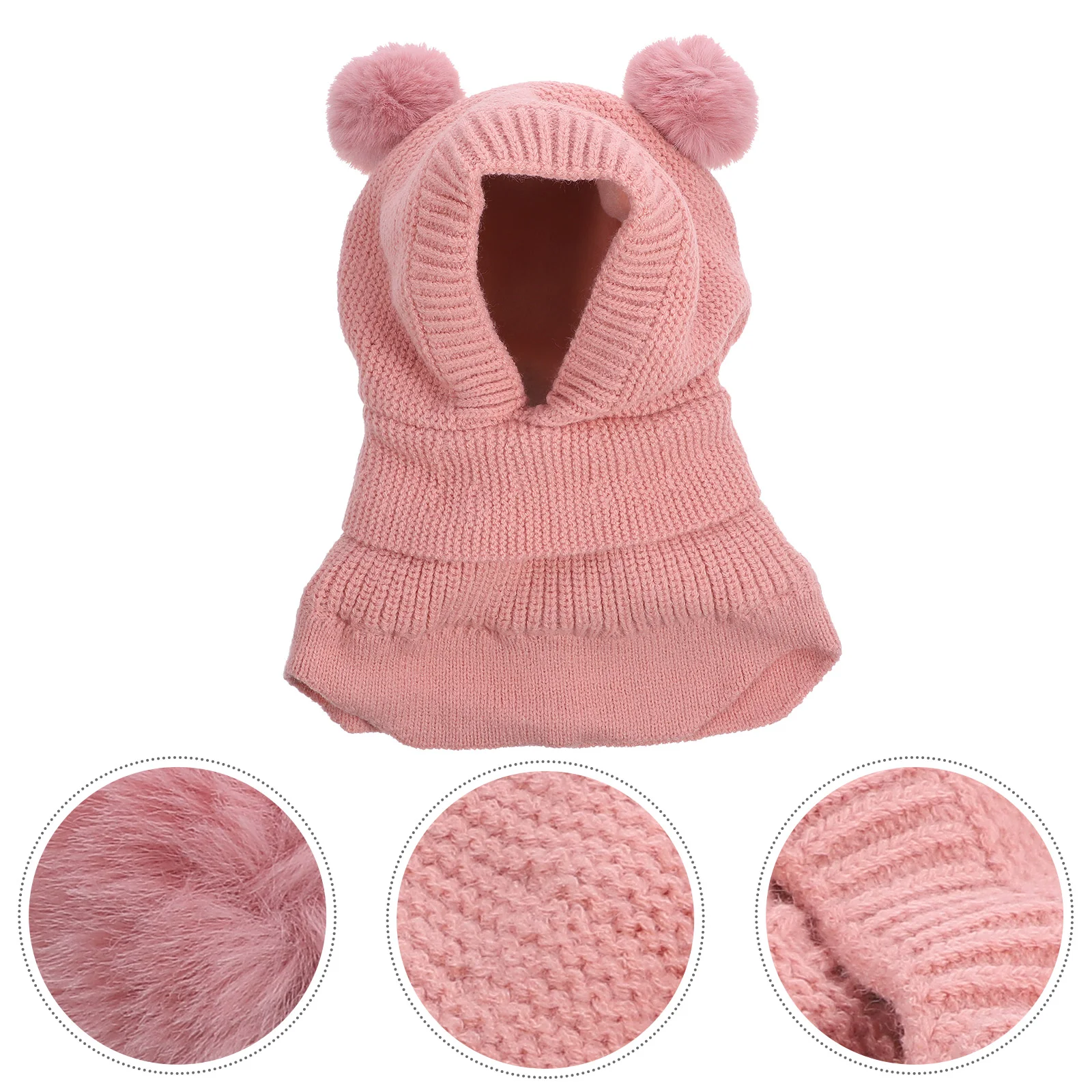 

New Born Hats Baby Girl Lovely Knitting Winter Kids Knitted Beanie Adorable Warmth