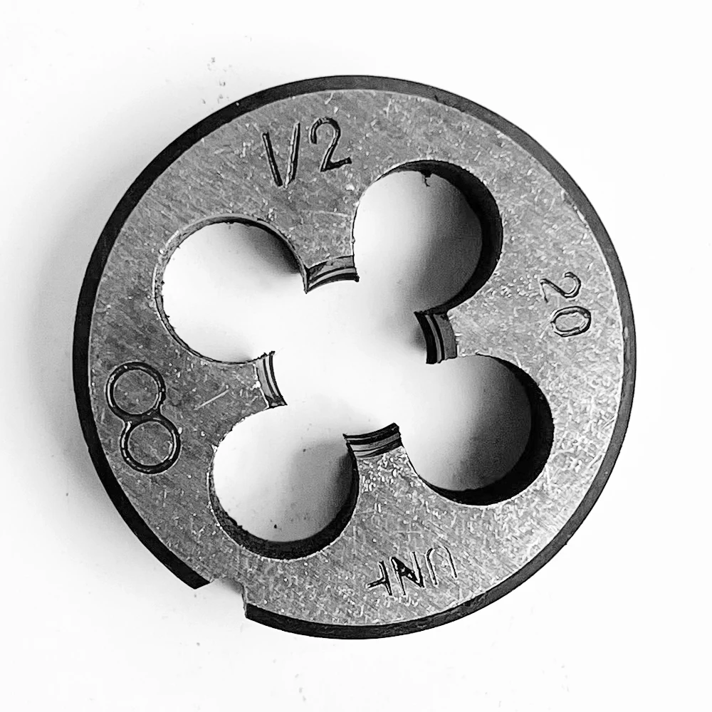 Круглые штампы HUAZHICHUN 1/2 дюйма-20 UNF метрический круглый штамп резьбонарезной из