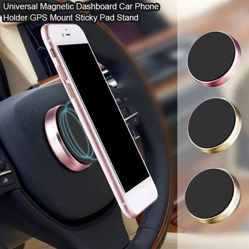 

Универсальный магнитный автомобильный держатель для телефона на приборную панель, крепление для GPS, липкая подставка, вращающийся Сильный ...