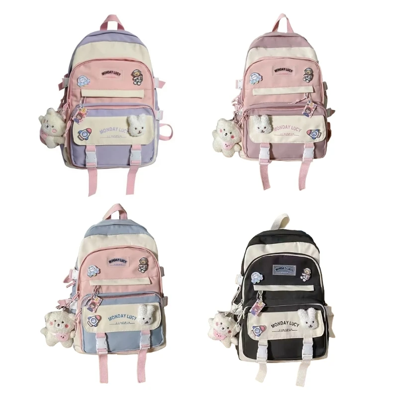 

Fashionable Book Bag for Teen Girls and Grade School Students Laptop Backpack Travel School Bags Large Daypack Drop shipping