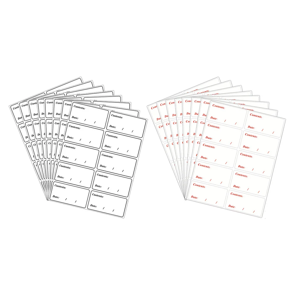

200pcs Food Date Labels Removable Fridge Food Labels Stickers for Food Containers