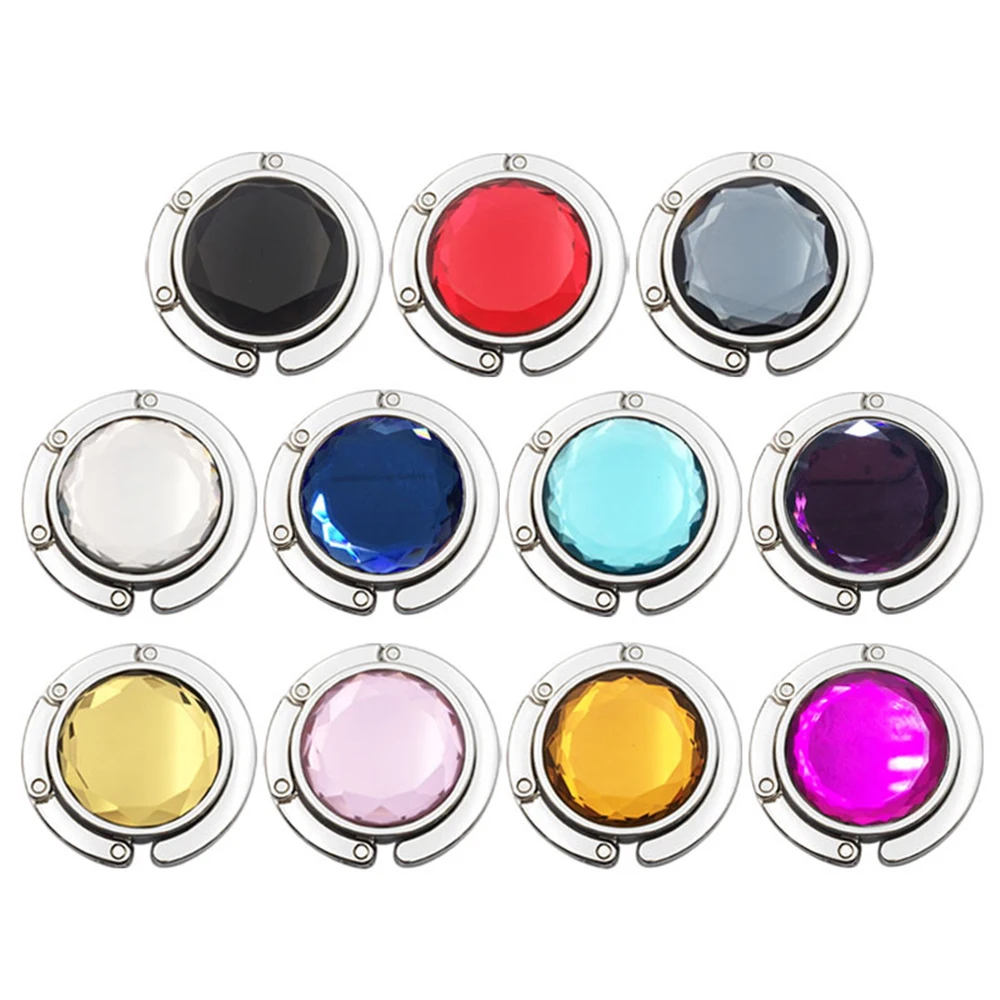 

Портативная Металлическая Складная Настольная Сумочка, держатель, кошелек, искусственная подвесная сумка, круглая внешняя сумка с крючком