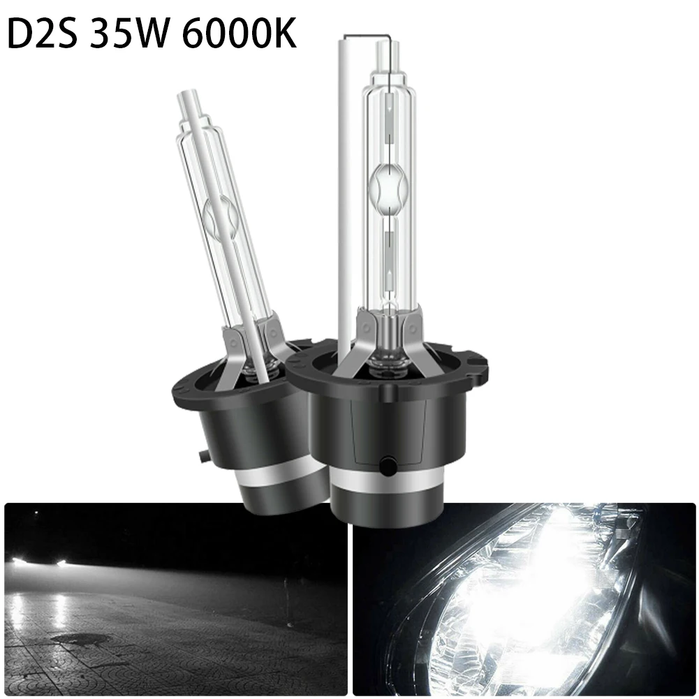 

Product:2PCS NEW OEM D2S 6000K HID XENON H2x D2S 35w 6000k HID Xenon Lamp Replacement Low/high Beam Headlight Bulb White
