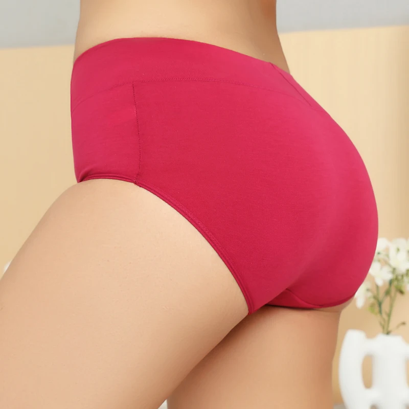 Women's Panties Plus Size Women Sexy Underwear High Elastic Ladies Briefs Panties Breathable Chubby Female Lingerie